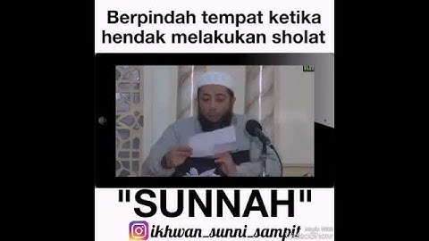 Berpindah tempat ketika hendak melaksanakan sholat (ustadz khalid basalamah)