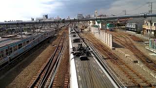 E351 passing through Mitaka, 2018-03-11