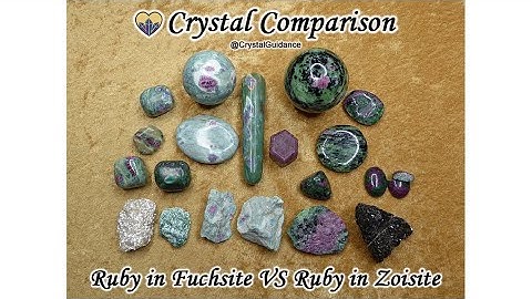 Crystal Comparison: Ruby in Fuchsite VS Ruby in Zoisite
