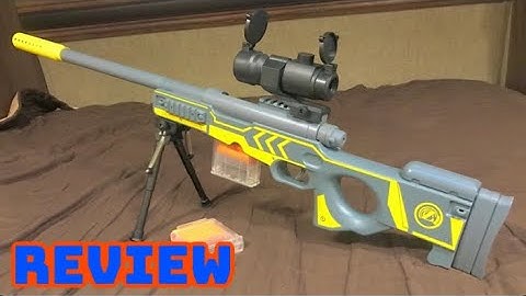 Coolest Nerf Sniper Rifle? The AGM Mastech AWM Shell Throwing Blaster Full Review!