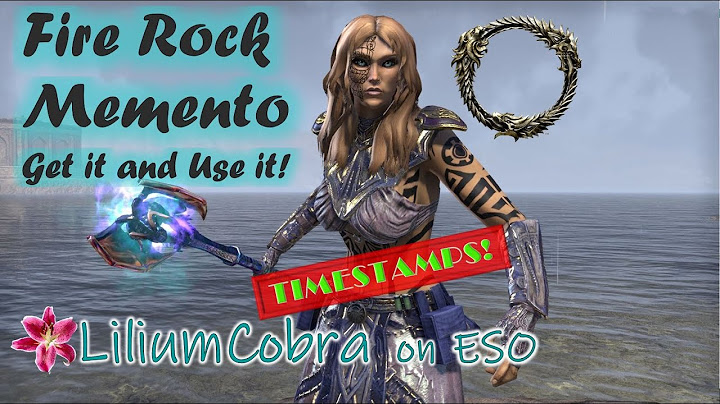 TIMESTAMPS Fire Stones Memento in Murkmire LiliumCobra in The Elder Scrolls Online
