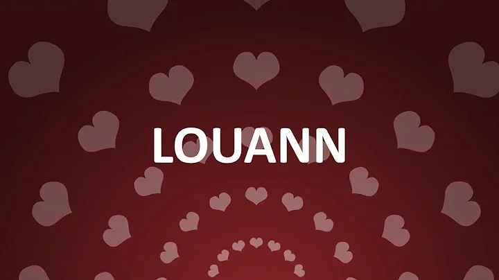 HAPPY BIRTHDAY LOUANN