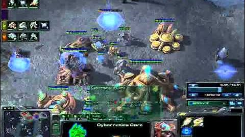 Attacking with a Proxy Pylon and Cannons ( 4 of 9 ) ~ NewbCast Gaming