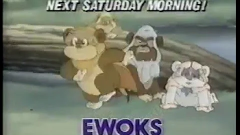 80's Ads: ABC Saturday Morning Cartoon Promo 1985 Star Wars Droids & Ewoks