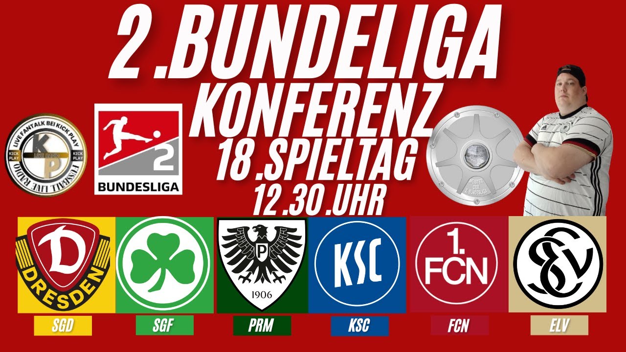 LIVE 2.Bundesliga Konferenz 18.Spieltag 