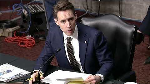 Senator Hawley Questions Witnesses At Armed Services Committee Hearing