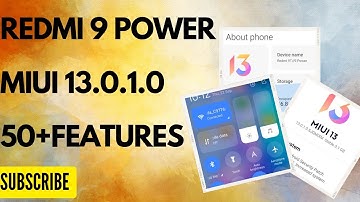 Redmi 9 Power//9T miui 13.0.1.0 New Update With Android 12 // 50+ Features @ytrtech4223