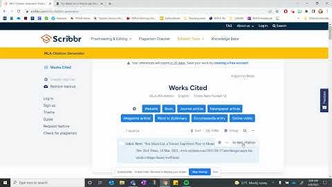 Creating Citations Using Scribbr