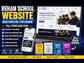 Rehan School Website | AI Tools & No-Code Workflow se Complete Front-End Design
