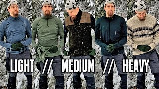 Mid layer keeps you warm  Cold weather clothing & layering (3/6)