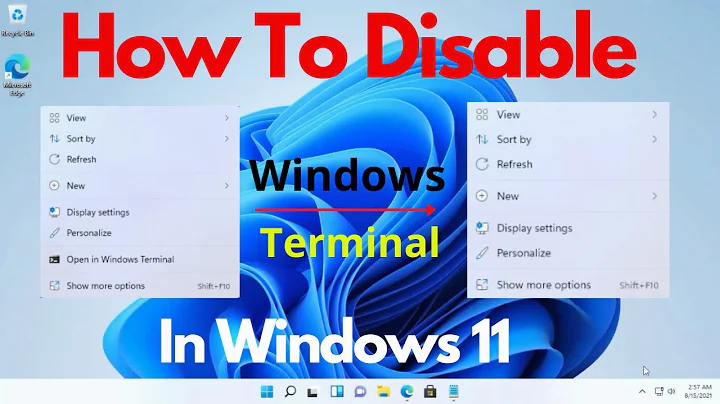 How To Disable Windows Terminal in Windows 11 | Hide open windows terminal windows 11