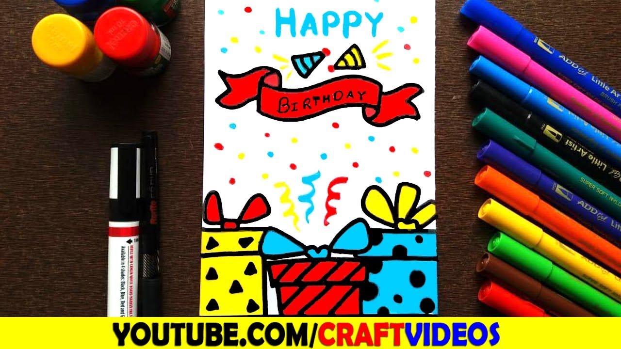 Happy Birthday Card Easy And Simple Birthday Card Idea Birthday Card Drawing Cool Birthday Cards Birthday Cards For Friends Happy Birthday Card Easy And Simple Birthday Card Idea Birthday Card Drawing Cool Birthday Cards Birthday Cards For Friends