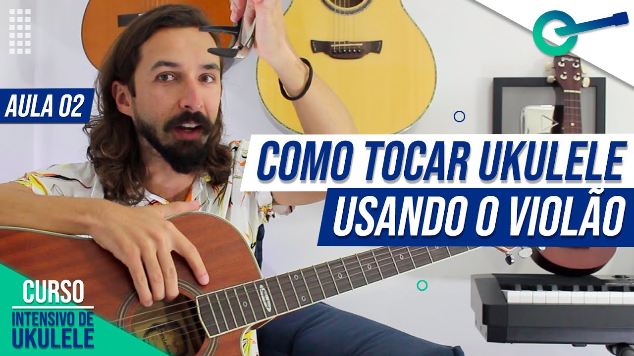 Aulas de violão e de ukulele: Como é bom aprender a tocar um