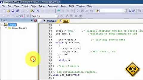 LCD interfacing MP lab VTU CSE 4TH SEM CBCS Scheme