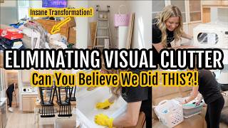 THIS MADE AN INCREDIBLE DIFFERENCE! 😍 ELIMINATING VISUAL CLUTTER IN OUR SMALL HOME | DEEP CLEAN