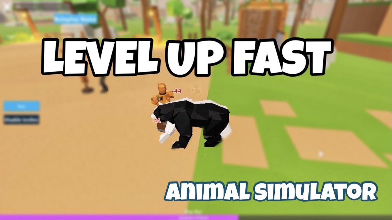How To Level Up Fast In Animal Simulator Roblox Youtube - how to make a lvl game on roblox