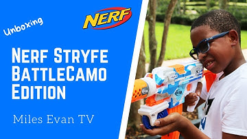 Review NEW Nerf Stryfe, Battlecamo Edition | Unboxing, review, and range test