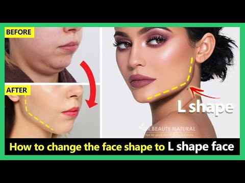 Get beautiful jawline!! How to change the face shape to L shape face | Chiseled jawline exercise