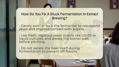 How Do You Fix A Stuck Fermentation In Extract Brewing? - The Pint Guy