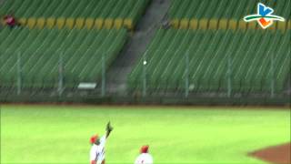 20140604-2 爆米花 合庫vs綺麗 6上 到底誰來接呢？ 最後漏接了