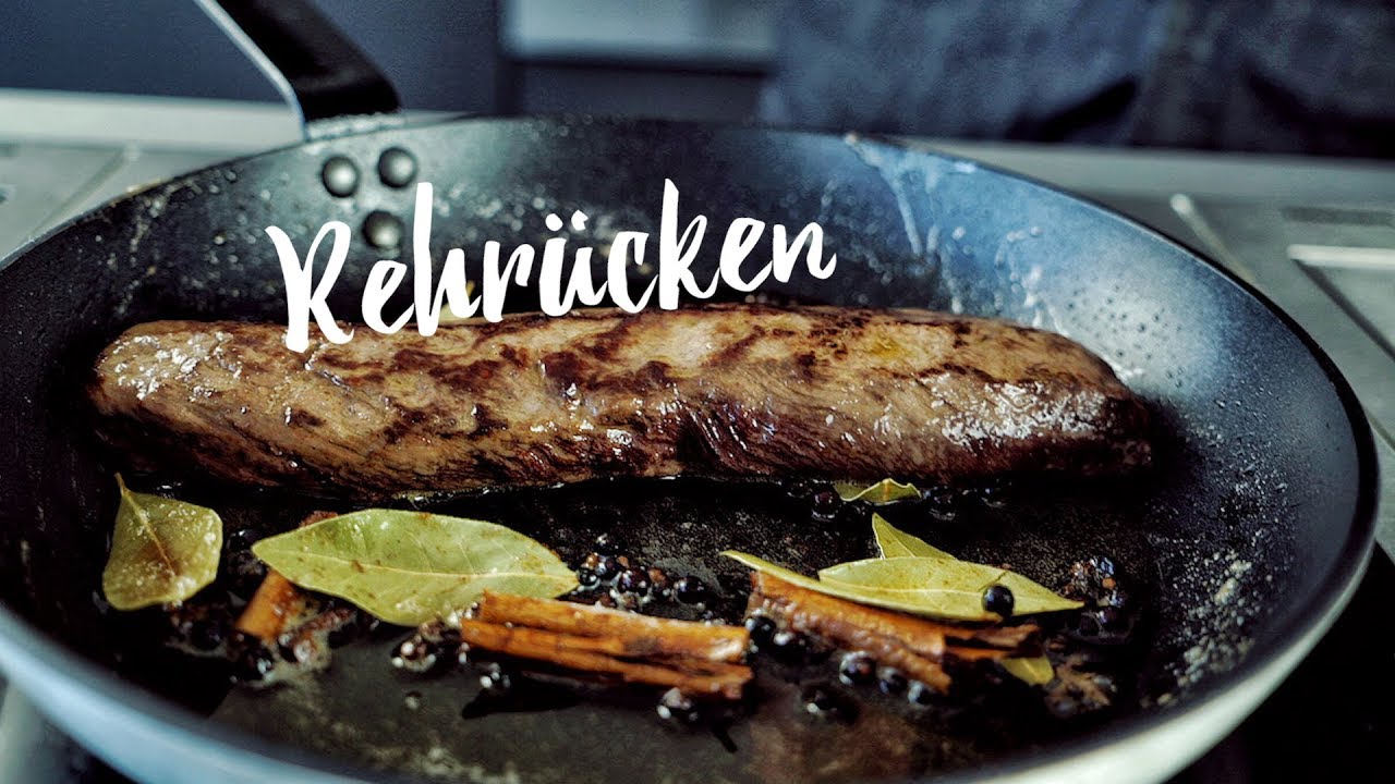 Rosa gebratener Rehrücken- einfach und schnell zubereitet | Rezept | La Cocina