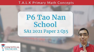 P6 Tao Nan SA1 2021 Paper 2 Q15 - Conceptual Thinkers T.A.L.K. session