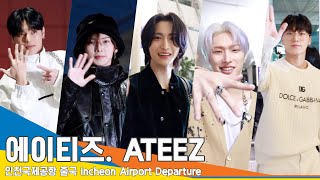 [4K] ATEEZ, K-pop boy band's first "Coachella" to hit the stage✈️ Departure 24.4.2 #Newsen