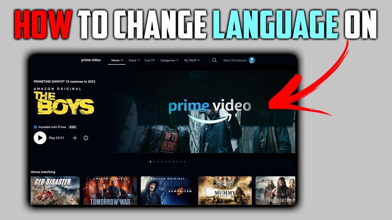 How to Change Language In Amazon Prime Video 2024 YouTube