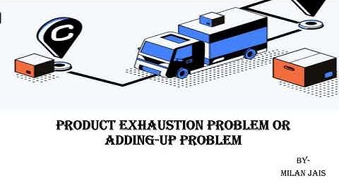 #Adding up problem #Productexhaustionproblem #microeconomics #eulerstheorem #theoryofdistribution