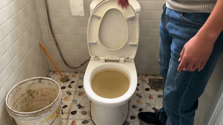 Hướng dẫn thông bồn cầu bị tắc