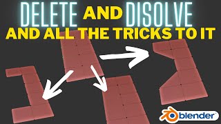 Delete and Dissolve Explained - What's the difference and what do they do in Blender?