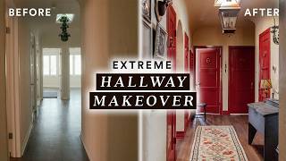 EXTREME HALLWAY MAKEOVER *From Basic to BOLD* Historic 1929 Spanish! image