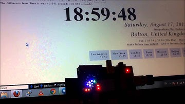 Binary clock using a Pimoroni PiGlow on a Raspberry Pi - Flashing hourly - Python Script