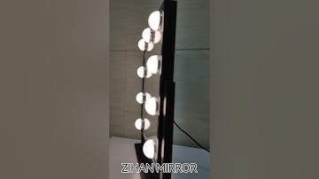 ZIHAN MIRROR 2024 hot sale metal framed tabletop 9 bulbs hollywood mirror