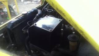 Supercharger SC14 on stock Toyota 4k, RN10 1969 Hi-lux