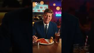JFK tries Pizza and breadsticks! #ai #historical