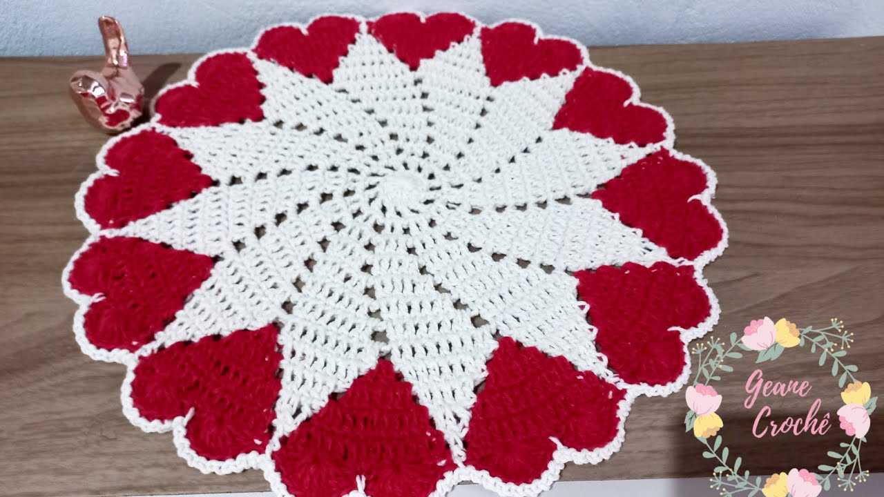 Suplast coração de crochê com fio conduzido, sucesso de vendas