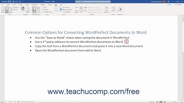 Word 2019 and 365 Tutorial for Lawyers: WordPerfect to Word Migration Issues Microsoft Training