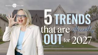 Top 5 Interior Design Trends That Are OUT For 2027!