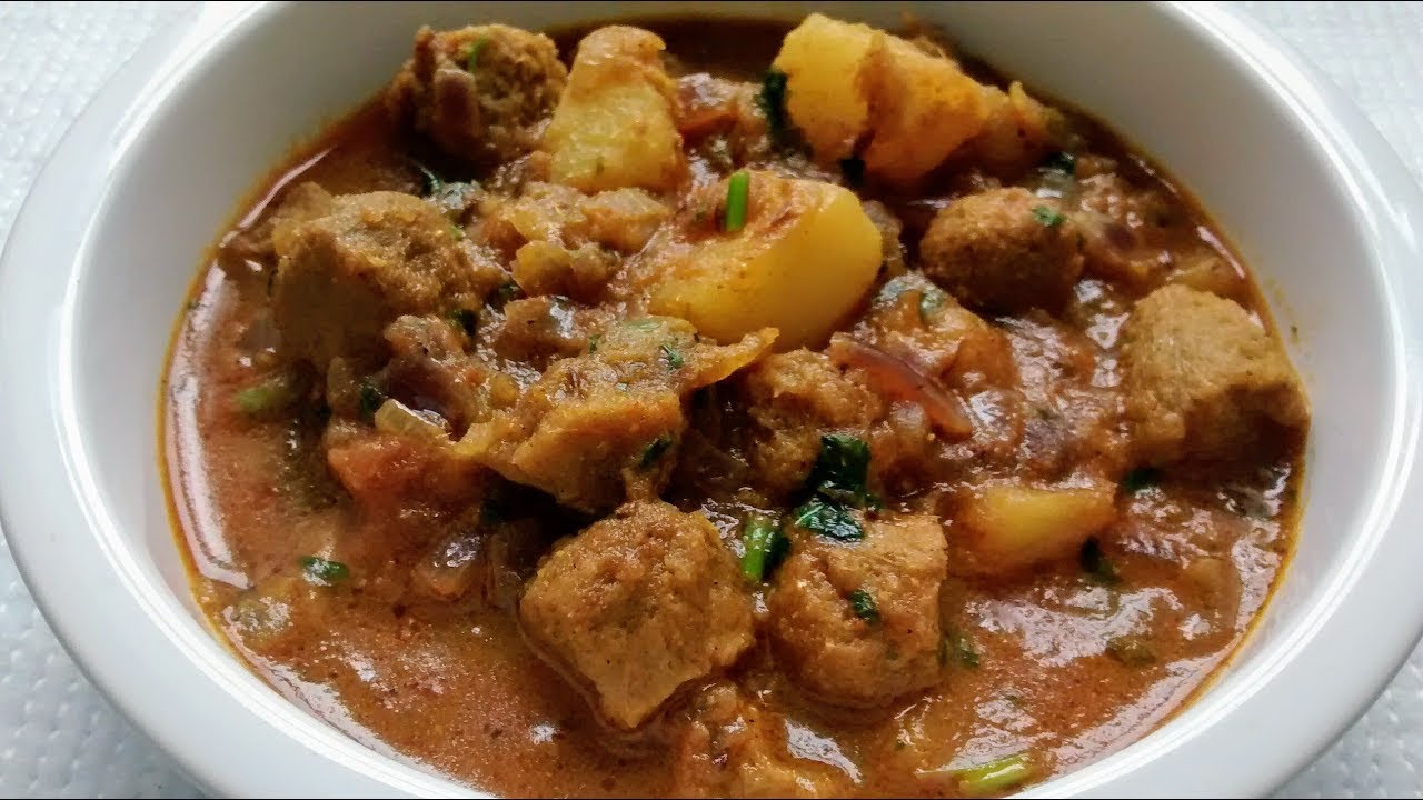 Aloo soyabean ki sabzi/Potato Nutrela curry recipe. YouTube