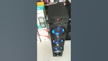 bass boosted tower speaker with RGB light