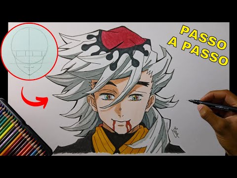 APRENDA COMO DESENHAR UM FANART DO TANJIRO ONI DEMON SLAYER PASSO A PASSO  #1 