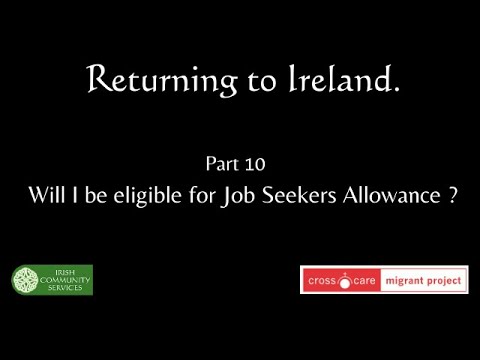 Returning to Ireland, Job seekers allowance