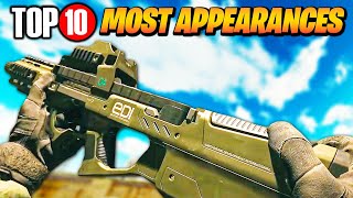 Top 10 Call of Duty Guns That Appear The Most in COD HISTORY