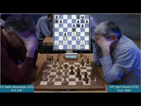 Chess Grandmaster Igors Rausis being crushed by an amateur 