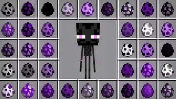 What if You Spawn ALL LITTLE ENDERMAN MUTANT EGGS in Minecraft ! Different Zombies Army Battle