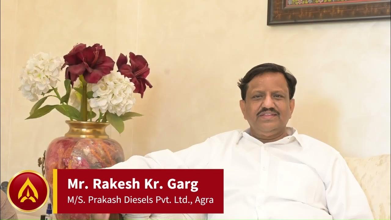 Aarshis Client Testimonial of Mr. Rakesh Kumar Garg M/s. Prakash Diesels Pvt. Ltd. Agra