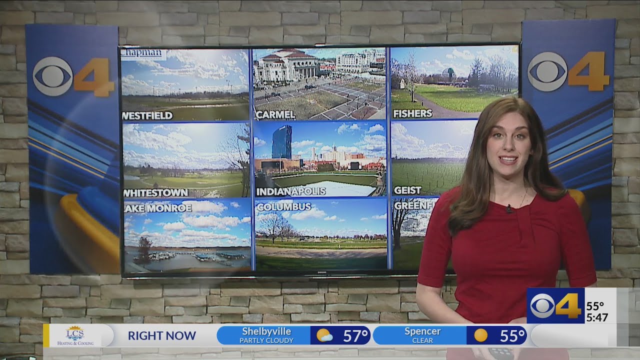 Tracking snow showers headed to Central Indiana - YouTube