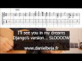 Ill see you in my dreams  solo de django lent avec tablature  jazz manouche