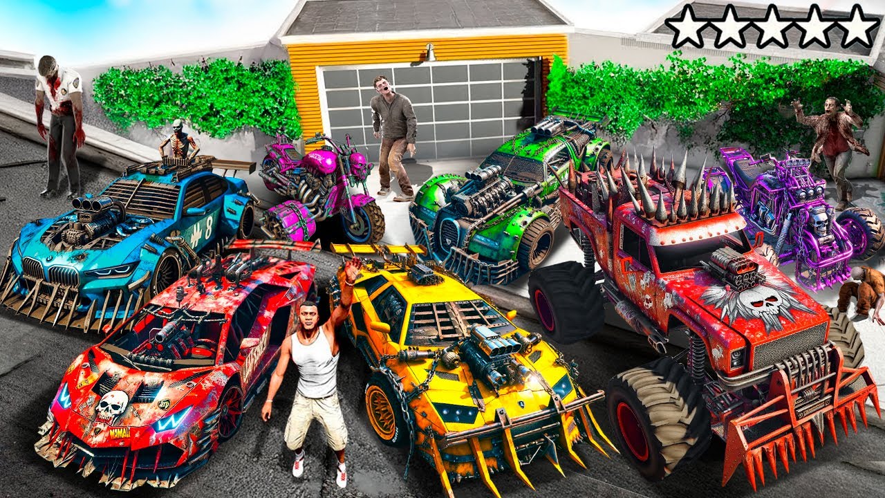 УГНАЛ МАШИНЫ ДЛЯ ЗОМБИ АПОКАЛИПСИСА В ГТА 5! РЕАЛЬНАЯ ЖИЗНЬ ВОРОВ ОБЗОР МОДА GTA 5 ОНЛАЙН МОД